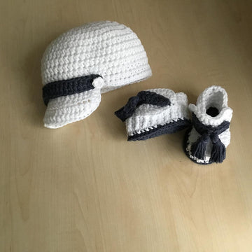 Baby Bootie & Hat Set N 262