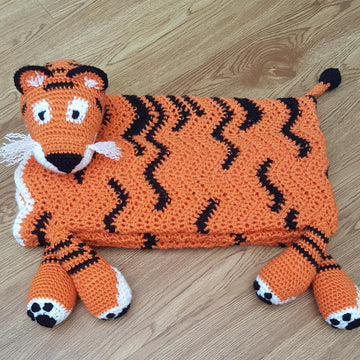 Noah's Tiger cot blanket