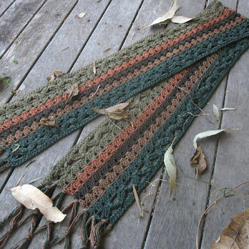 Windblown Leaves Scarf