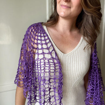Watercolour Lace Cape