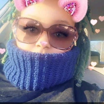 Knit look Neck Warmer