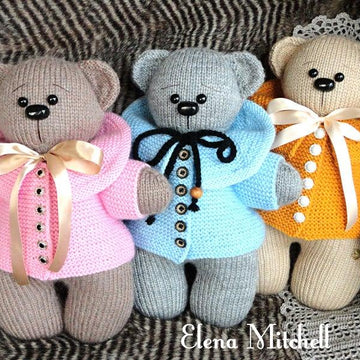 Knitting PATTERN Teddy Bear Knitted Teddy Bear Pattern Knitted Animals Pattern Knitted Toys