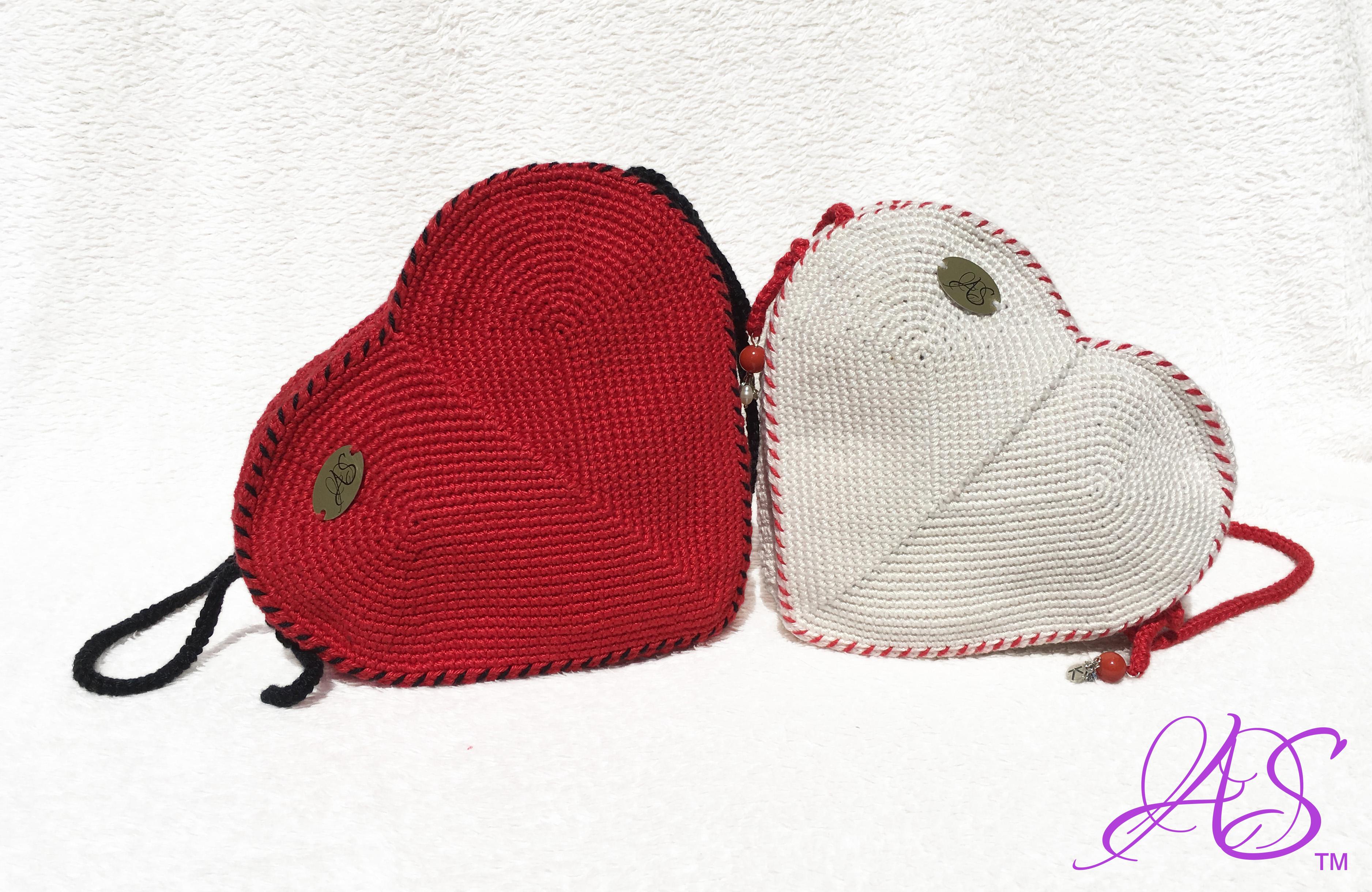 Borsetta Cuore Modello per Uncinetto