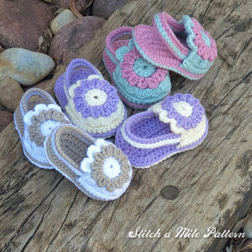 Baby bootie - Flower Sandal