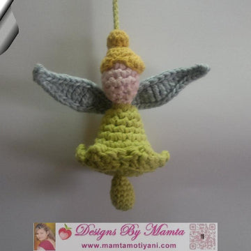 Crochet Tink Fairy Doll Crib Fairy Mobile Baby Soft Toy