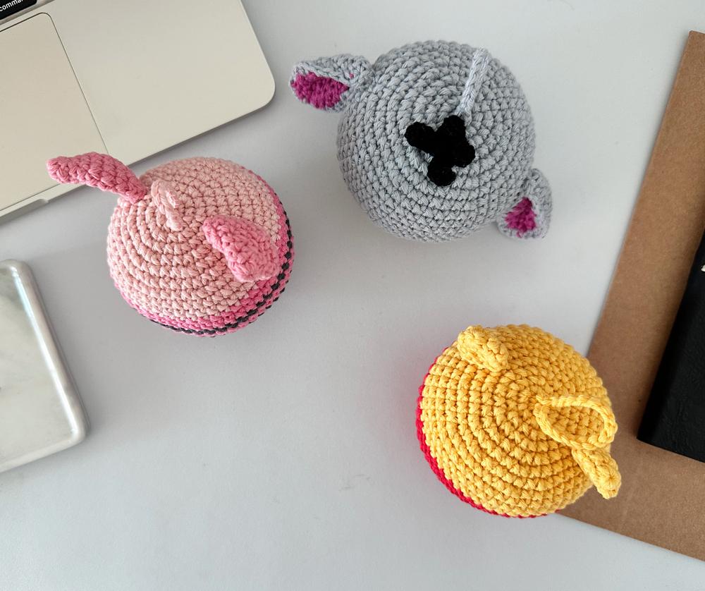 Honey Bear and Friends Crochet Christmas Ornaments