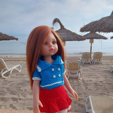 12-inch Dolls Shirt und Skirt