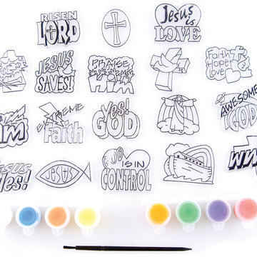 New Image Group Suncatcher Group Activity Kit - Religious 18/Pkg
