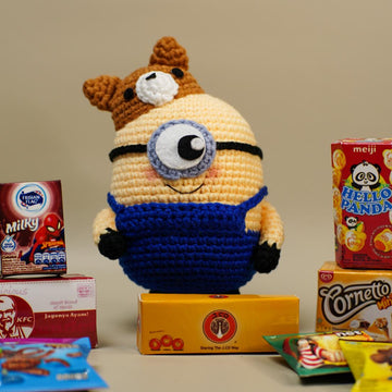 Minion corgi hat amigurumi crochet pattern