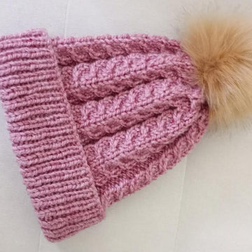 Easy Chunky Cable Hat Womens Mens
