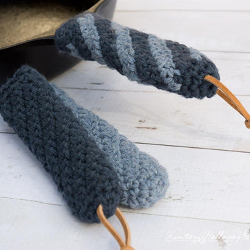 Blue Jean Rhapsody Cast Iron Handle Cover, Hot Pad
