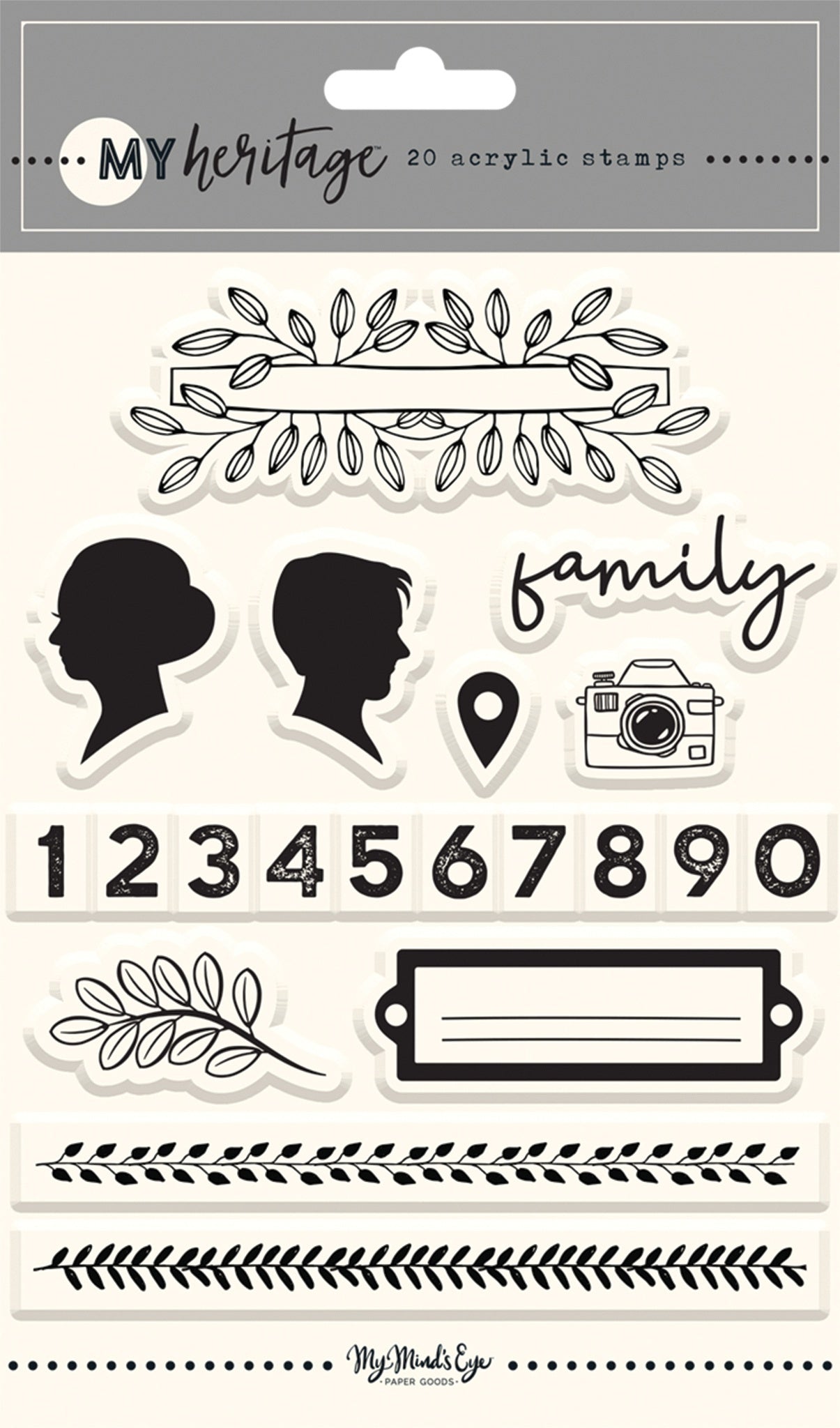 My Minds Eye My Heritage Clear Stamps - 604301