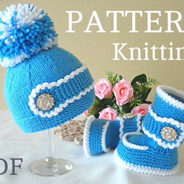 Knitting Baby Shoes Baby Hat Baby Boy and Girl Pattern