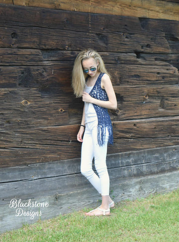 Boho Lace Vest - Adult