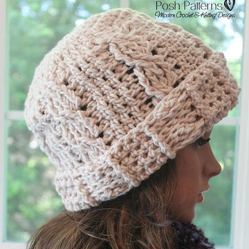 Crochet Cable Baby Beanie Pattern 260
