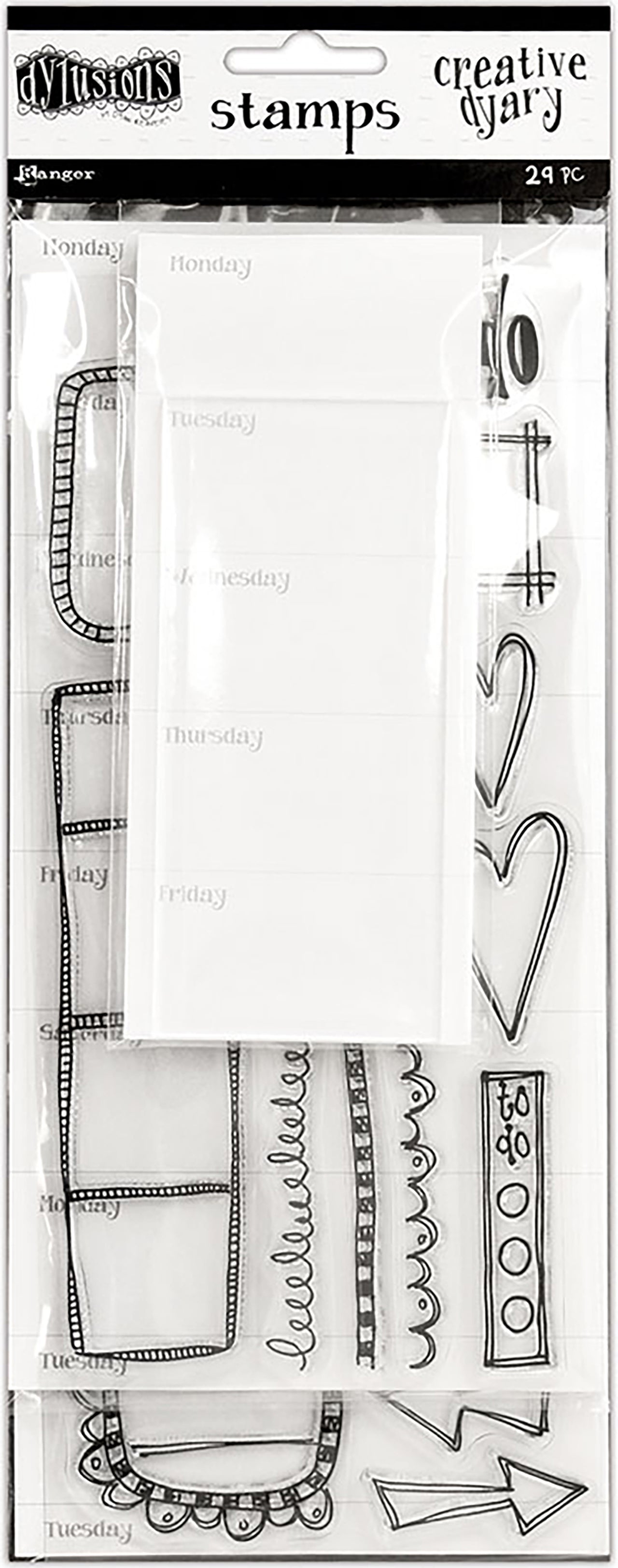 Ranger Dyan Reaveley's Dylusions Creative Dyary Stamp Set - Set 2