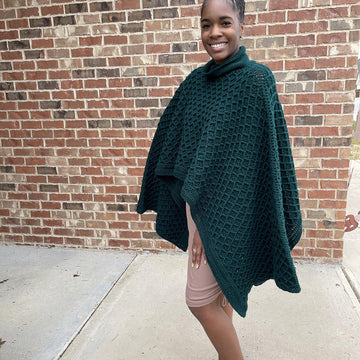Draped in Diamonds Poncho