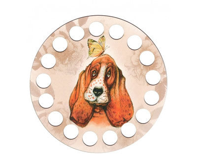 RTO Yarn Holder - Round Printed Dog