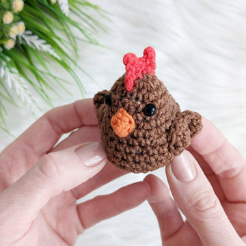Chicken amigurumi pattern, crochet hen, bird crochet pattern