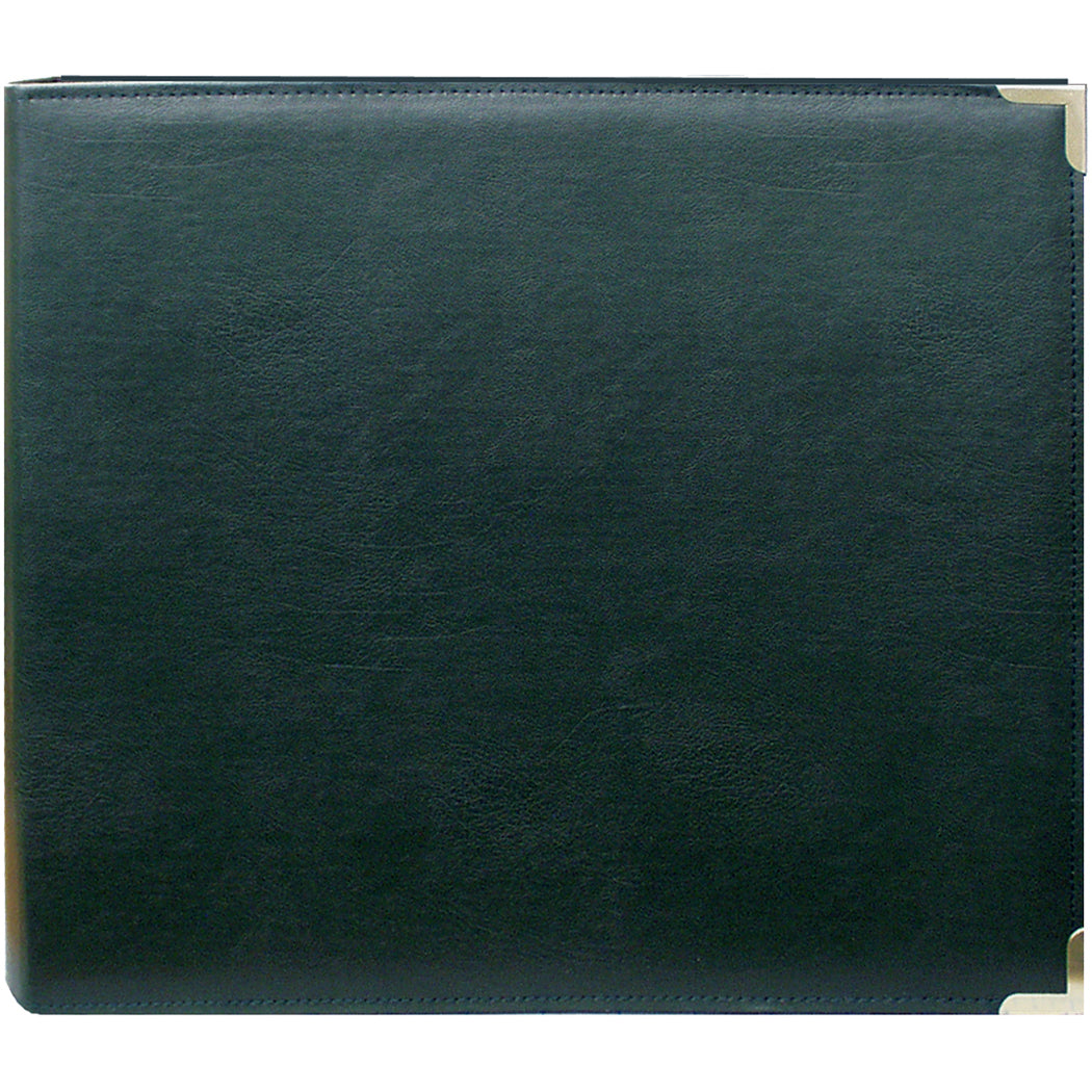 Pioneer 3-Ring Sewn Cover Album 12"X12" - Hunter Green Oxford
