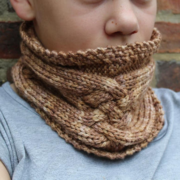 Criss Cross Cabled Cowl
