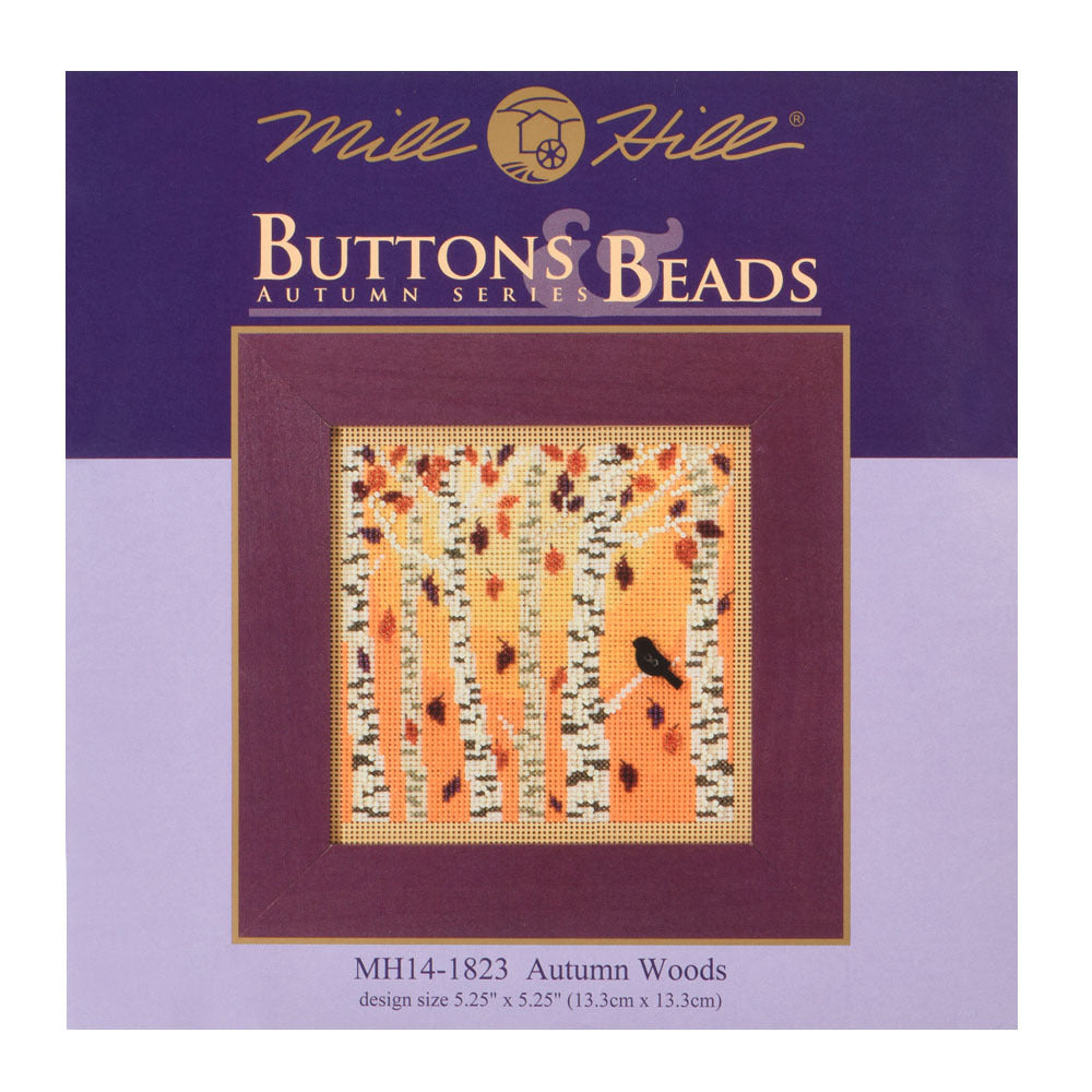 Mill Hill Autumn Woods Cross Stitch Kit - 13.33cm x 13.33cm