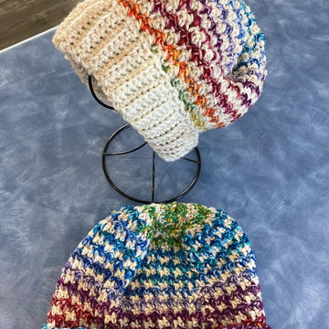 Frost Blossom Slouchy Hat