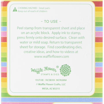 Waffle Flower Crafts Clear Stamps 4"X6" - Puppy Power
