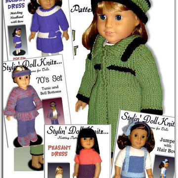 Patterns, for American girl and 18 inch doll, knitting. 06