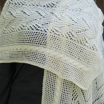 Glencoe Cable Lace Shawl