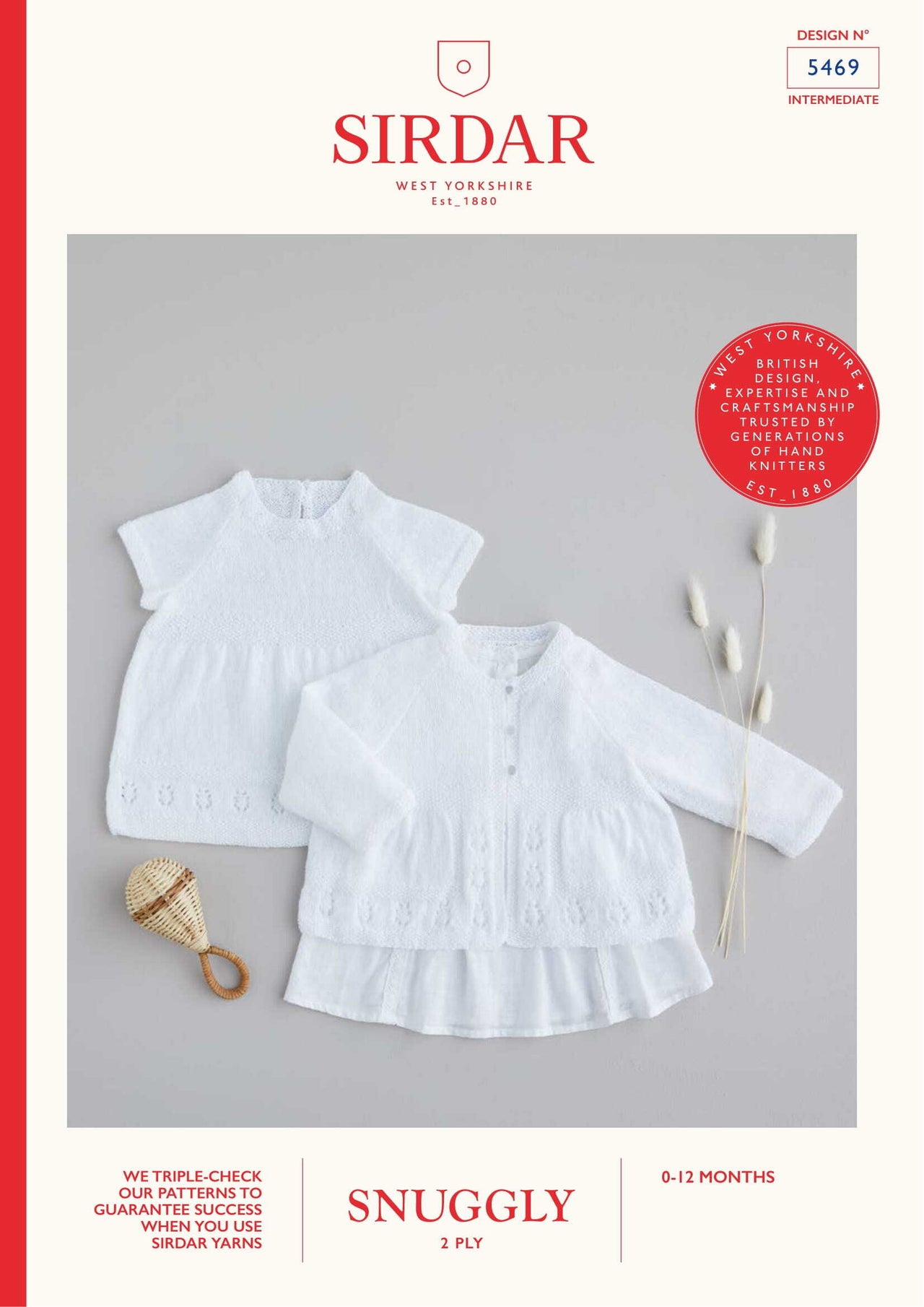 Dress & Matinee Jacket in Sirdar Snuggly 2 Ply - 5469 - Downloadable PDF