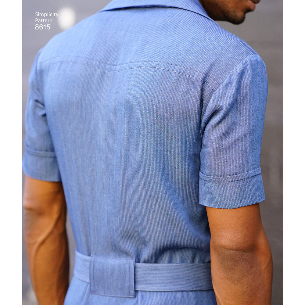 Simplicity 8615 Men's Vintage Jumpsuit and Overalls - Sewing Pattern