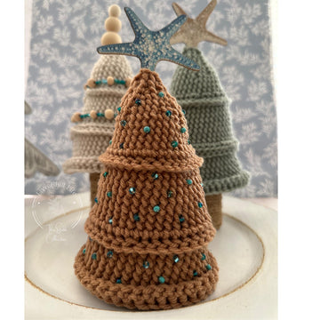 Christmas stocking and trees