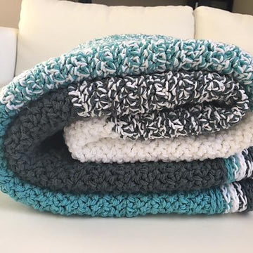 Herringbone Crochet Blanket
