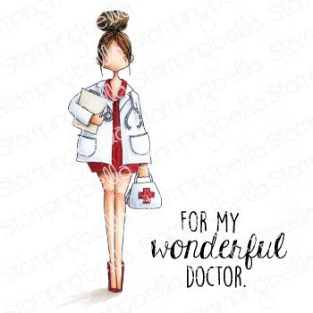 Stamping Bella Cling Stamps - Curvy Girl Doctor
