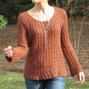 Lace Cable Rib Pullover