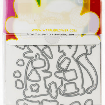 Waffle Flower Crafts Waffle Flower Stamp & Die Set - Love You Bunnies