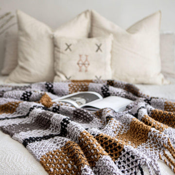 Moonstone Plaid Blanket