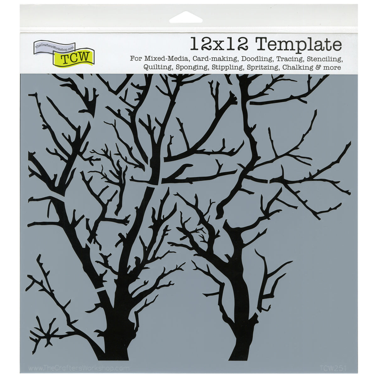 The Crafter's Workshop Crafter's Workshop Template 12"X12" - Branches Reversed