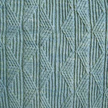 Mandelbrot Twist Stitch Shawl