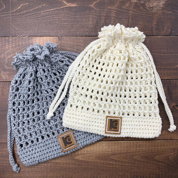Drawstring Netted Pouch