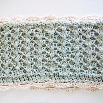 Vintage Romance Knit Lace Circle Scarf