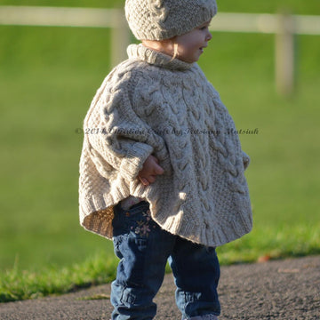 Vanilla Cloud Poncho and Hat Set