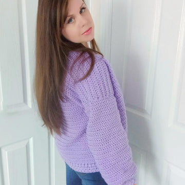 Crochet Sweet Lilac Cardigan Pattern