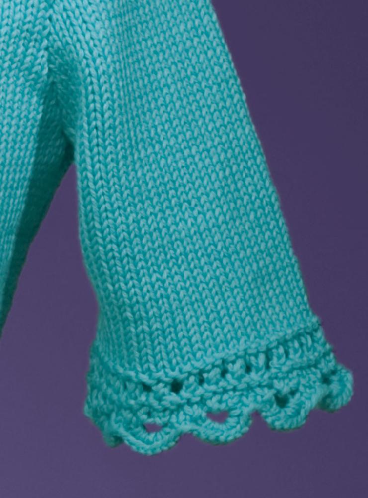 Simple Scalloped Edge Pullover #159