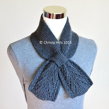 Everest Scarf ( Keyhole / Ascot / Pull-Through / Vintage / Stay On Scarf Knitting Pattern )