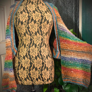 Autumn Leaves Hooded Shrug