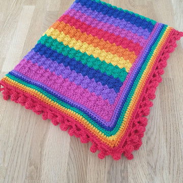 Bright and Bold Rainbow Blanket