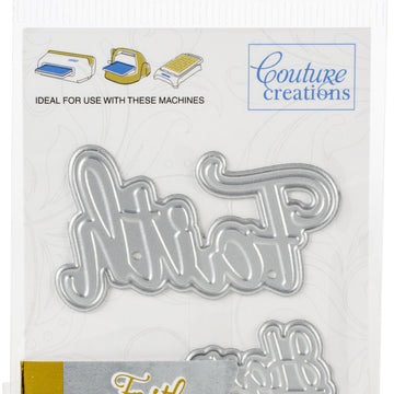 Artdeco Creations Couture Creations Sentiment Mini Dies 2/Pkg - Have Faith 1.9"X1.9"