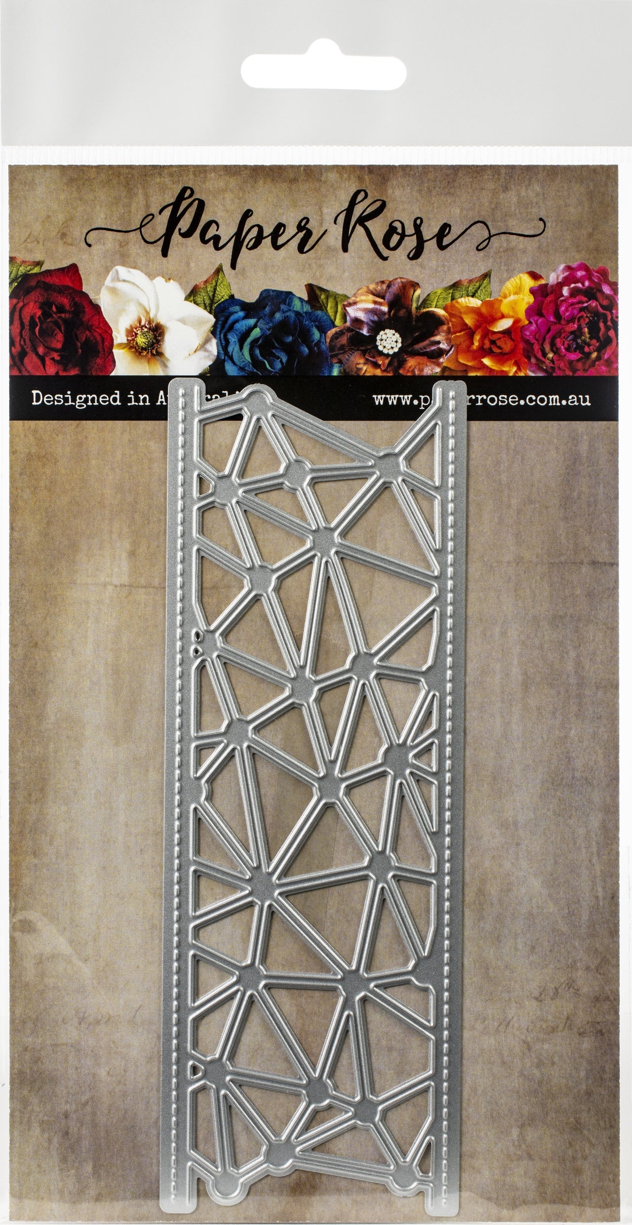 Paper Rose Dies - Geometric Border